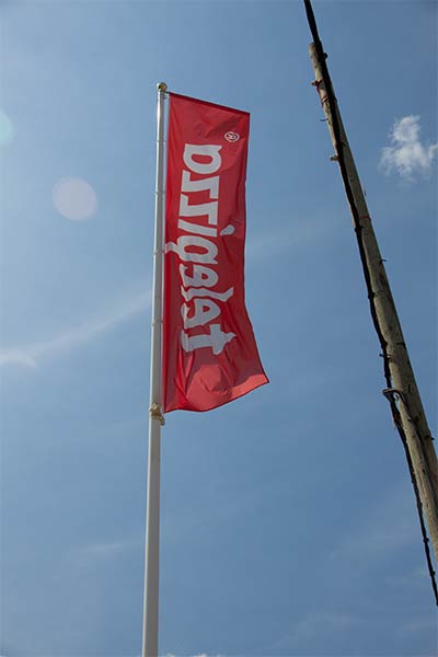 Banderola de Telepizza en Chiclana