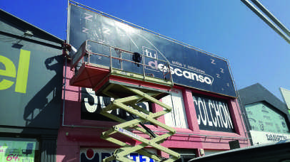 Montando lona