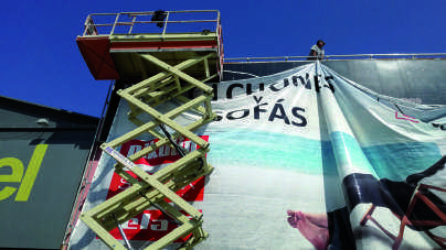 Colocación y montaje de lona