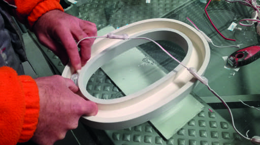 Iluminación de letras