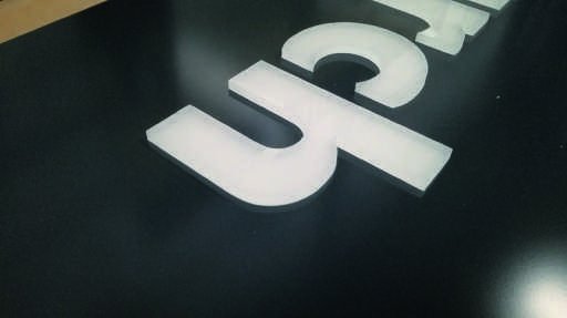 Detalle de las letras