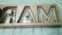 Moldes para las letras del hotel