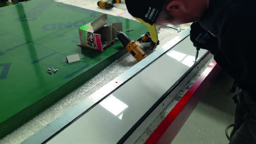 Preparación letrero