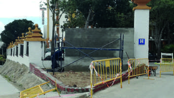 Preparando la fachada