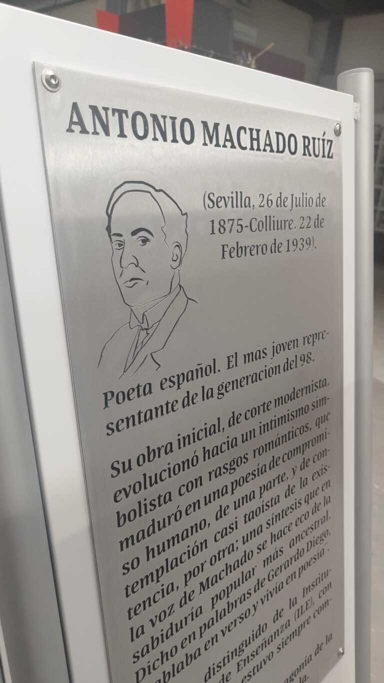 Rotulo de Antonio MACHADO para monumento