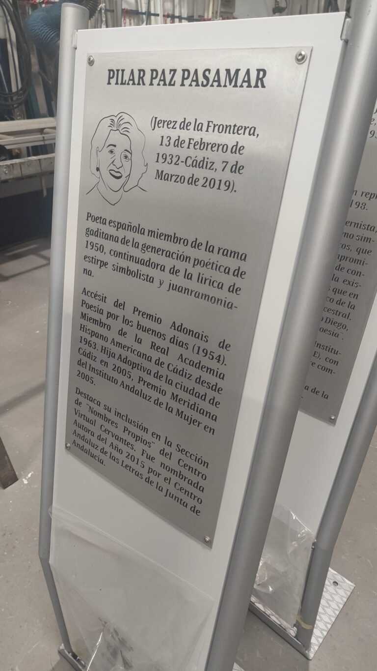 Atril de Pilar Paz Pasamar en Chiclana